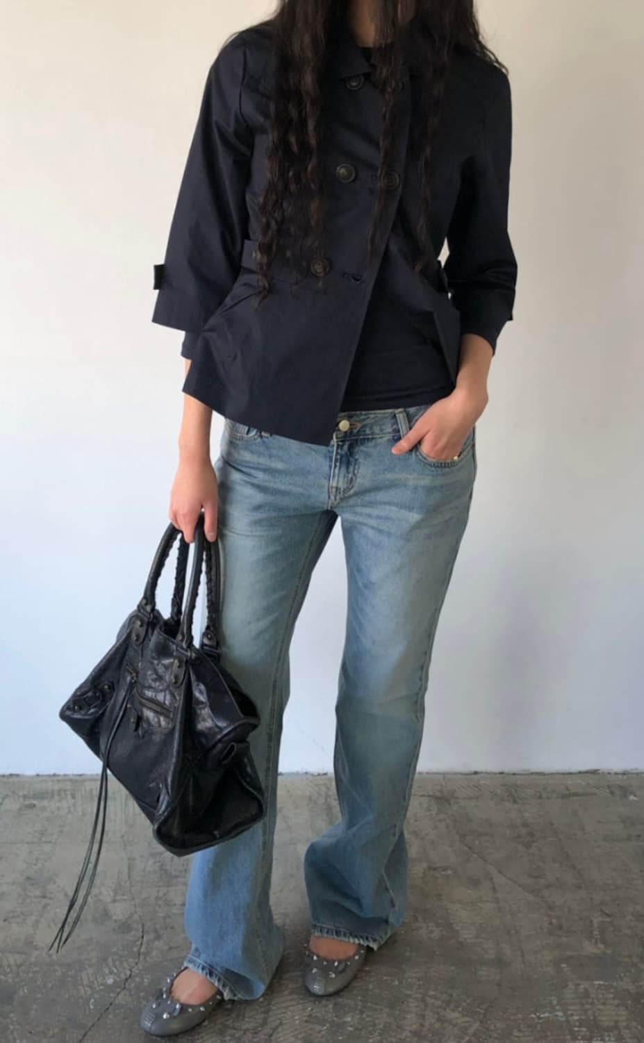 띵즈앤스터프 칠부 트렌치 자켓 상품이미지3