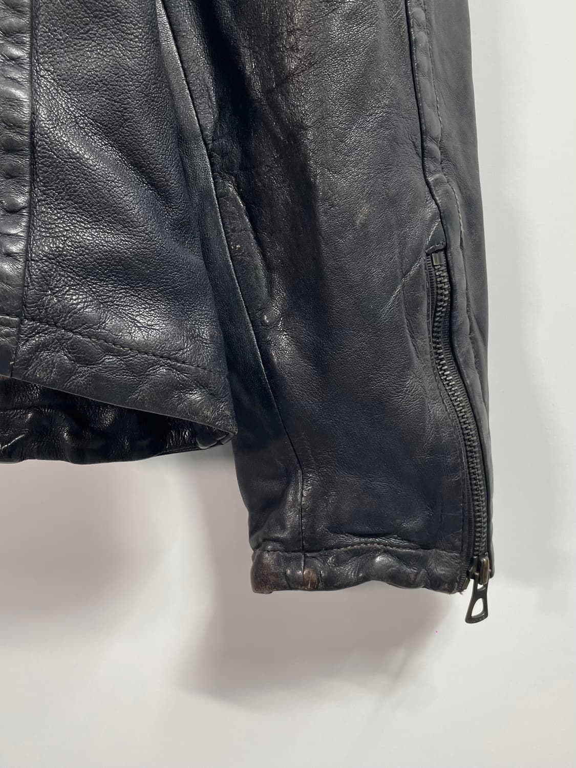 시리즈 워시드 램스킨 레더자켓  (on.628)   상품이미지6