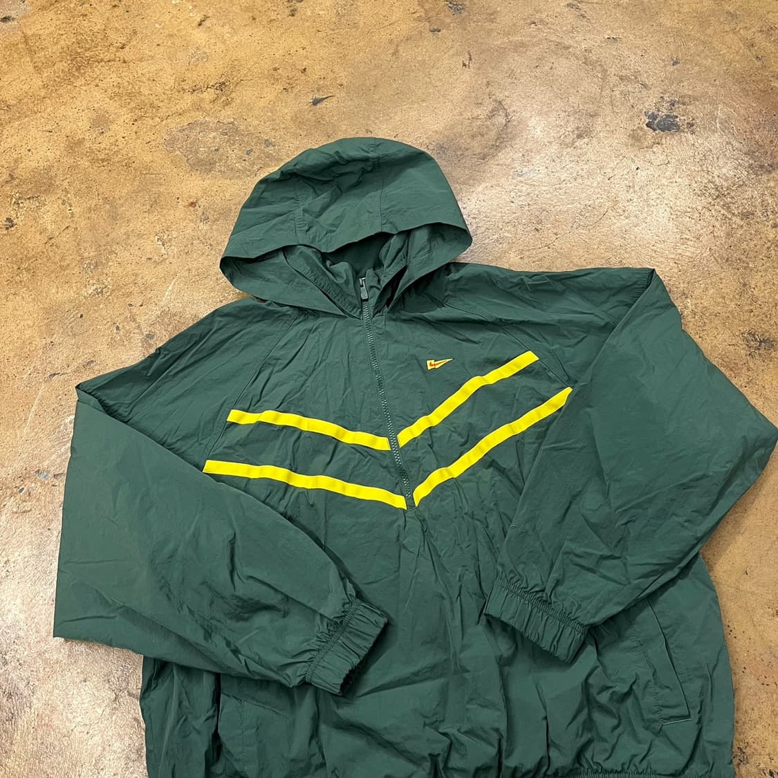 [정품/XL] 나이키 그린 옐로우 바람막이 후드 자켓 b8 상품이미지1