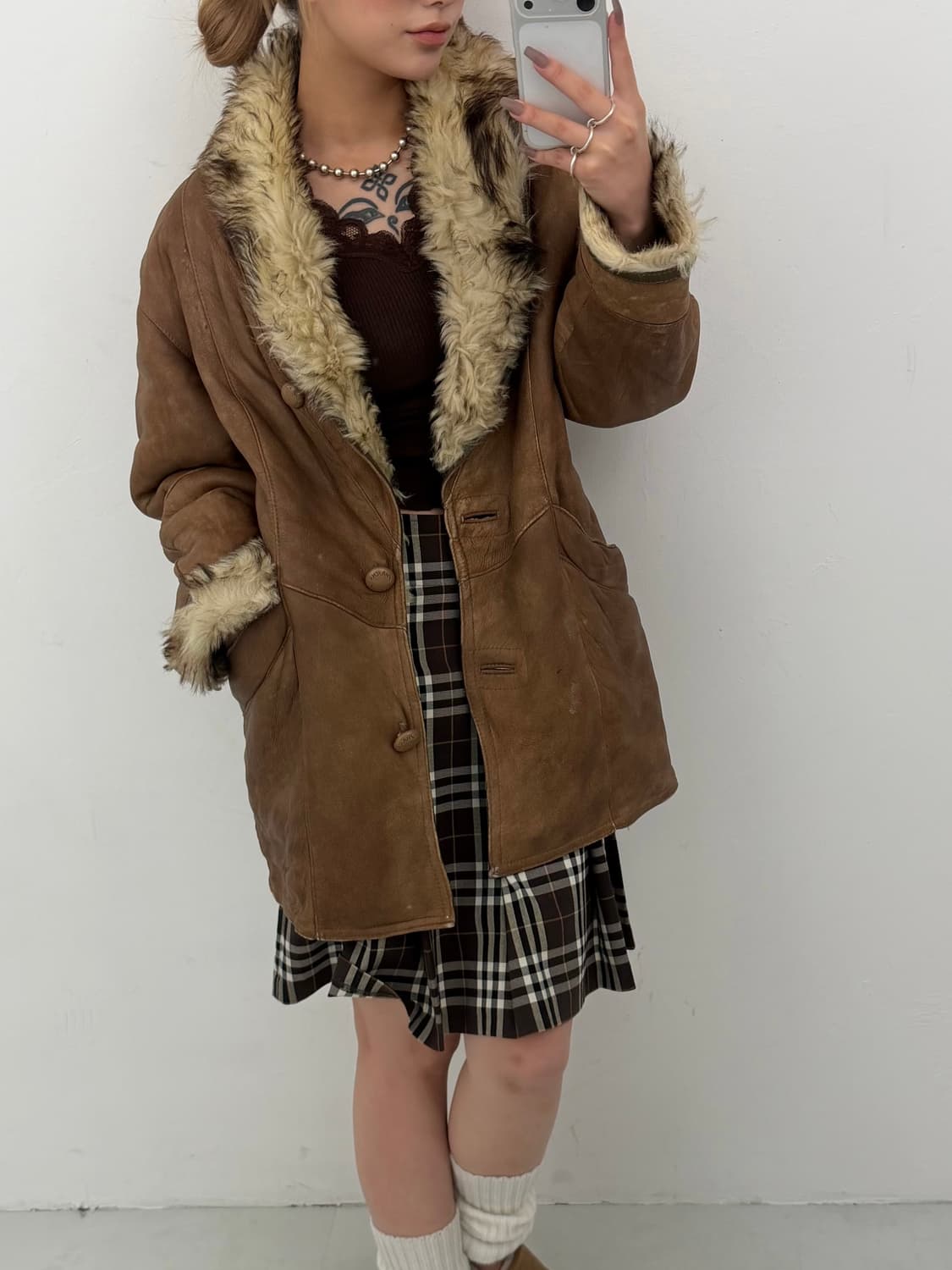 시어링 퍼카라 양가죽 자켓 상품이미지3