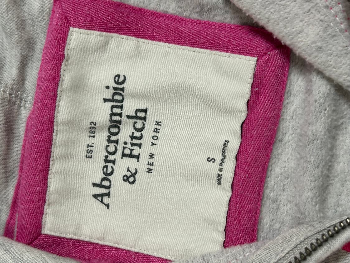유일매물 초희귀 아베크롬비 멜란지 핑크 딱붙핏 후드집업  상품이미지2