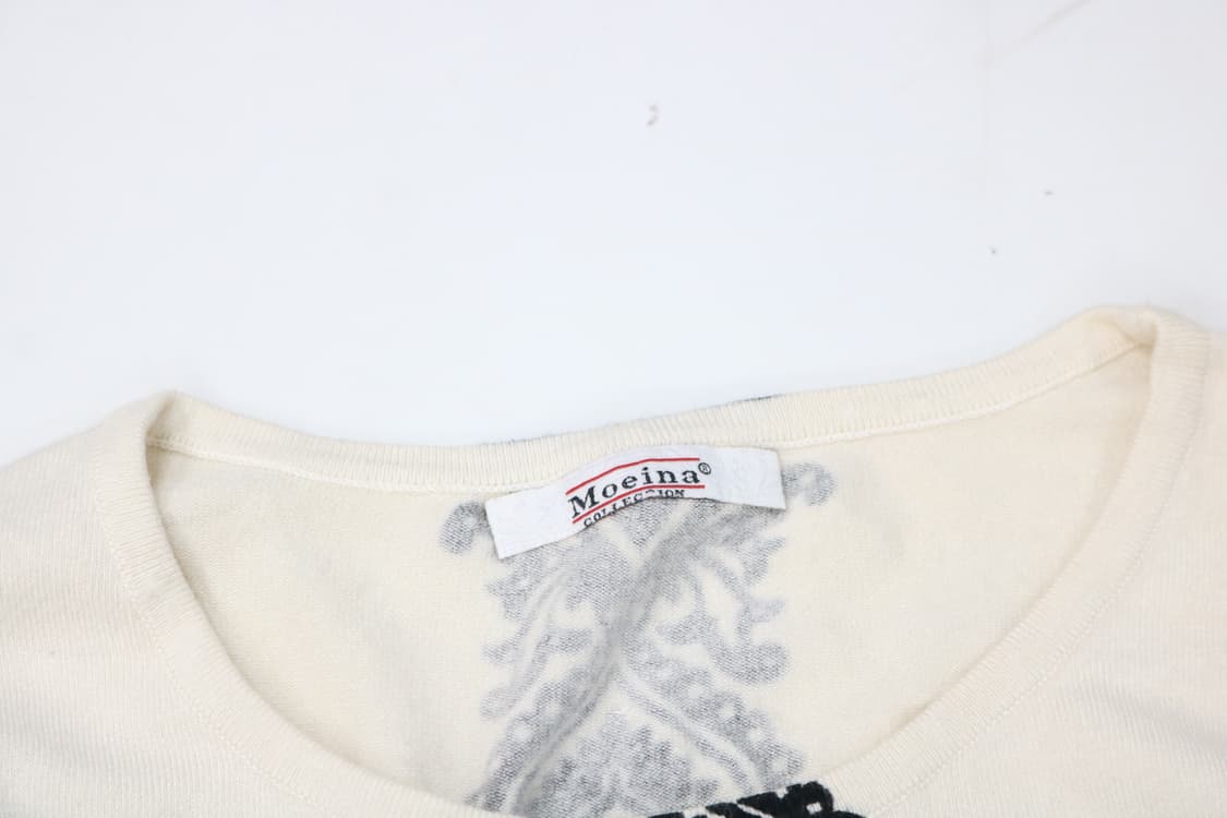 oeina 모이나 빈티지 블랙 에스닉 패턴 니트 스웨터 상품이미지4