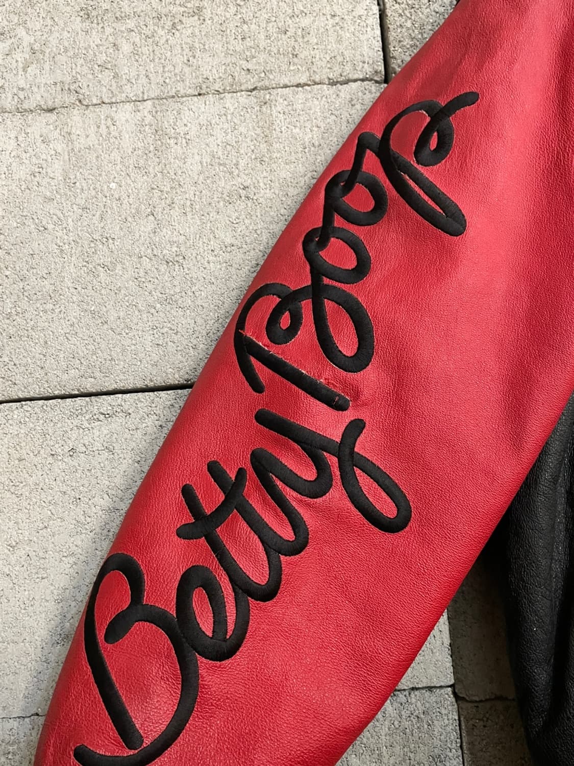 90s 빈티지 베티 붑 레더 봄버 자켓 상품이미지8