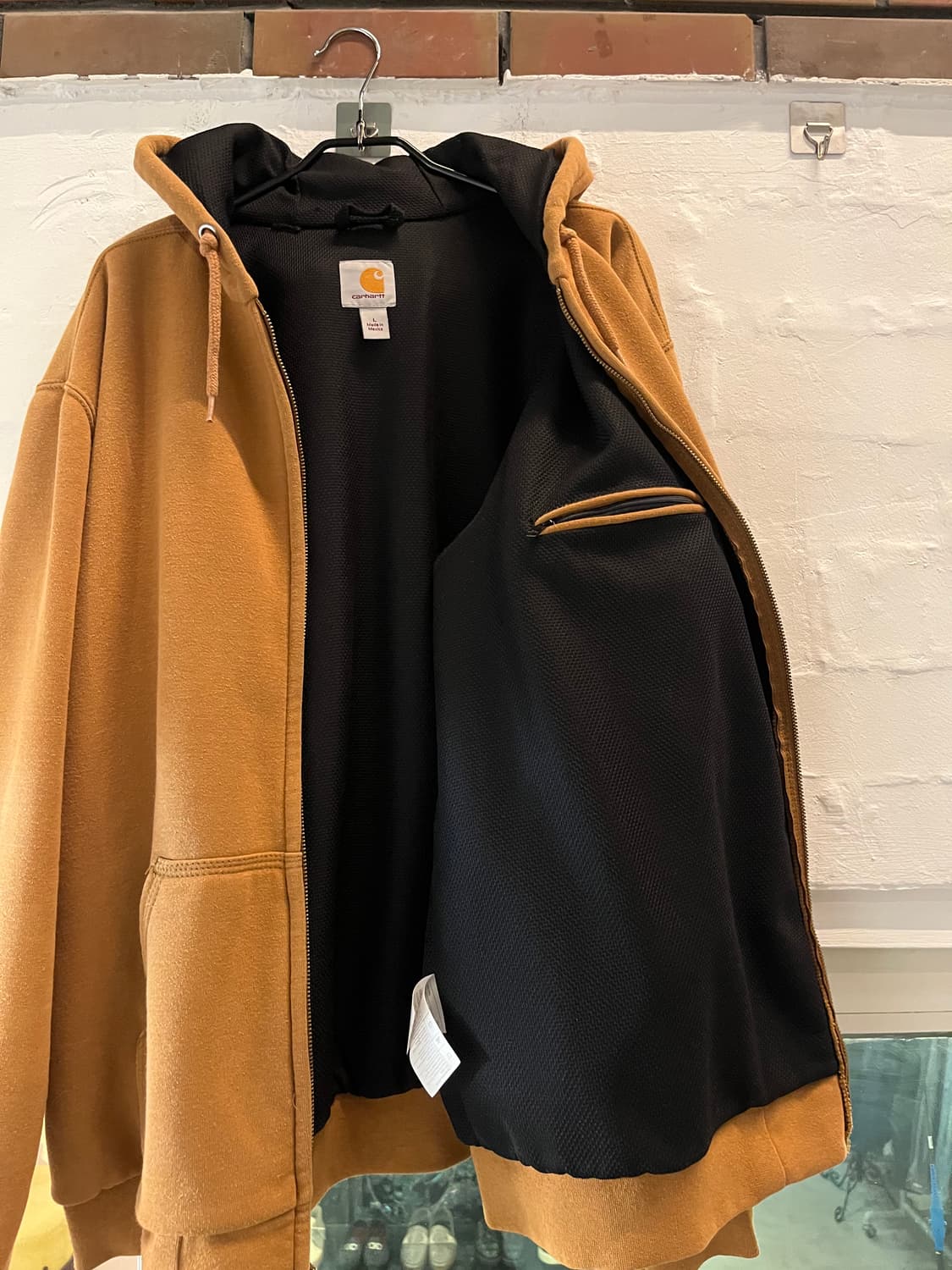 Carhartt 써멀 카멜 브라운 후드집업 L 상품이미지5