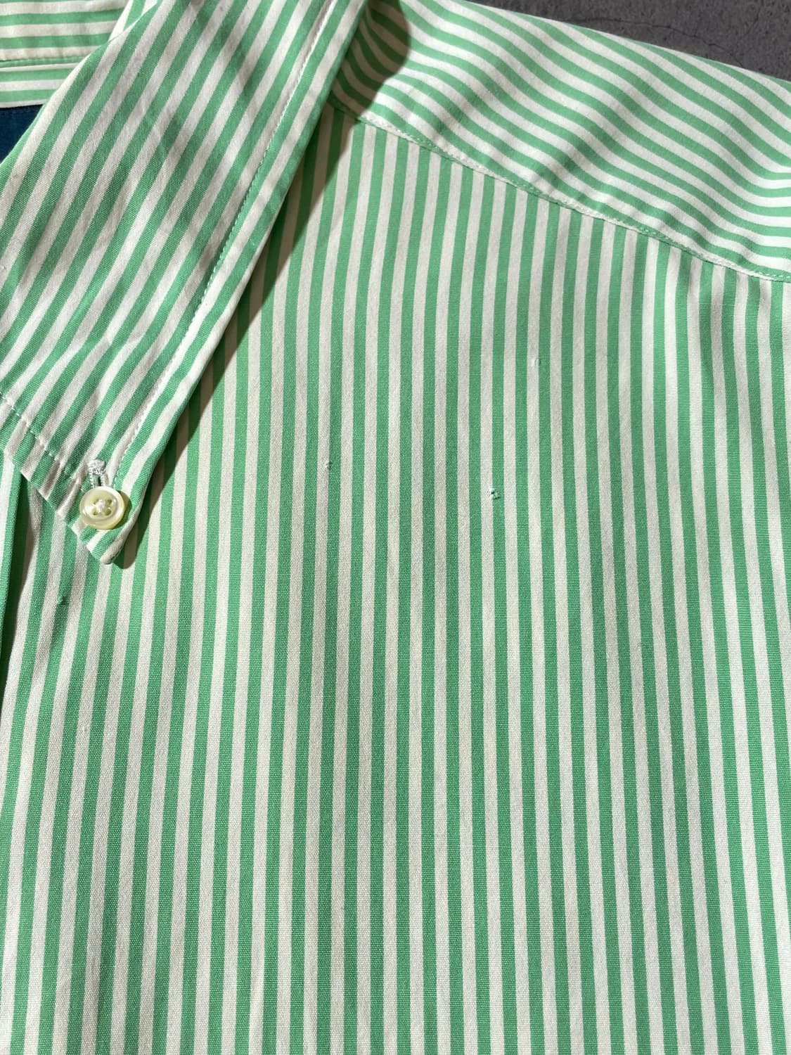RALPH LAUREN 랄프로렌 빈티지 그린 스트라이프 코튼 셔츠 상품이미지3