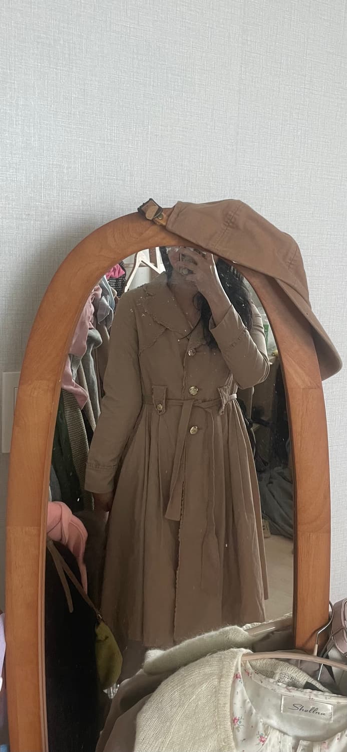 모리걸 빈티지 엑시즈팜 axes femme 트렌치코트 🤍💛👑 상품이미지5