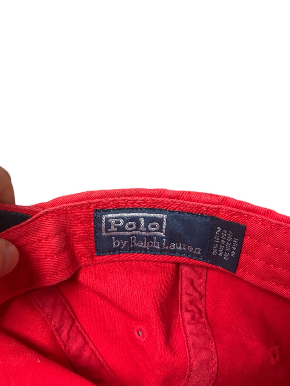 폴로 랄프로렌 빈티지 레드 포니 볼캡 상품이미지9