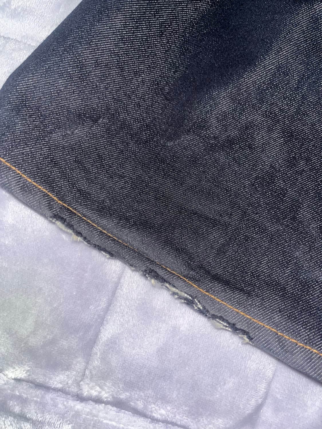 카시코 논페이드 데님 팬츠 바지 블루  상품이미지3