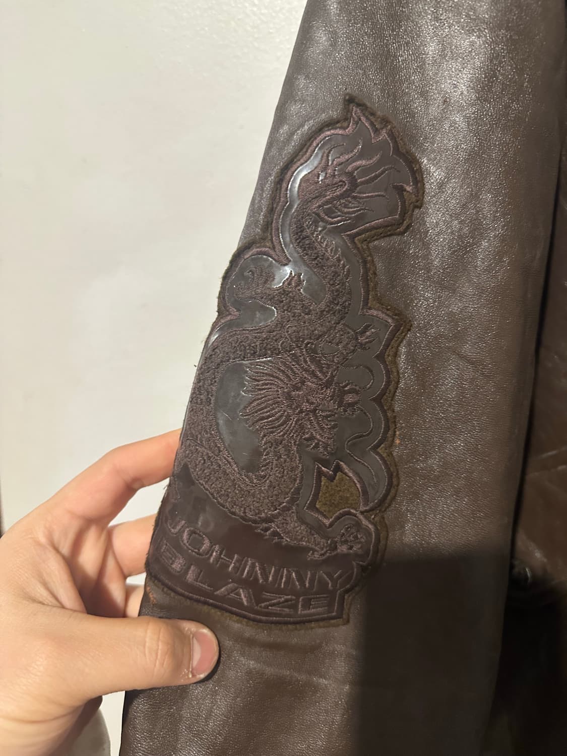 빈티지 00s 조니 블레이즈 힙합 가죽 자켓  상품이미지5