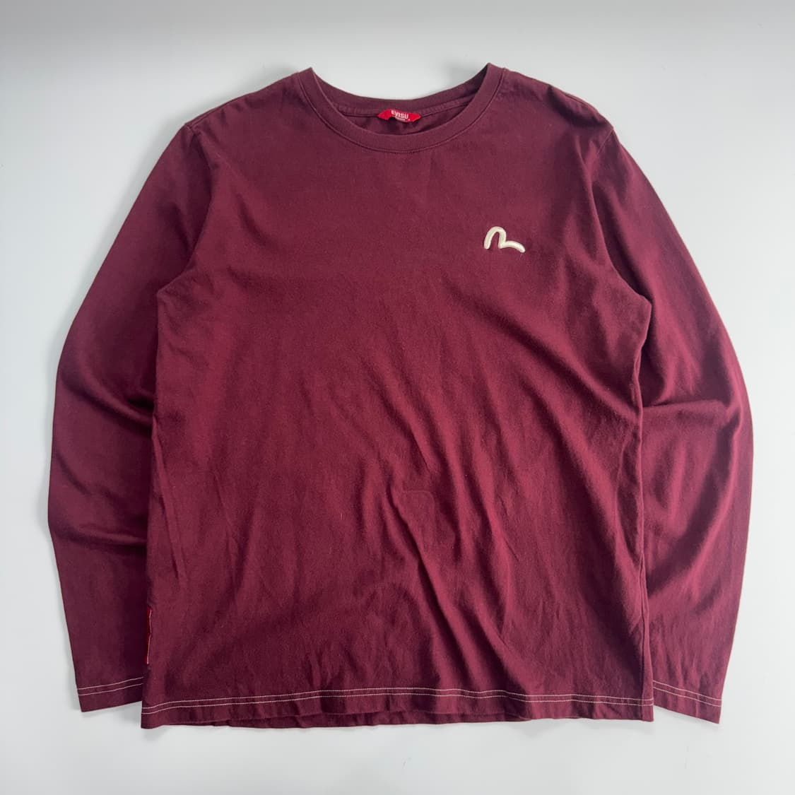 Evisu 에비수 버건디 백 프린팅 롱슬리브 상품이미지3