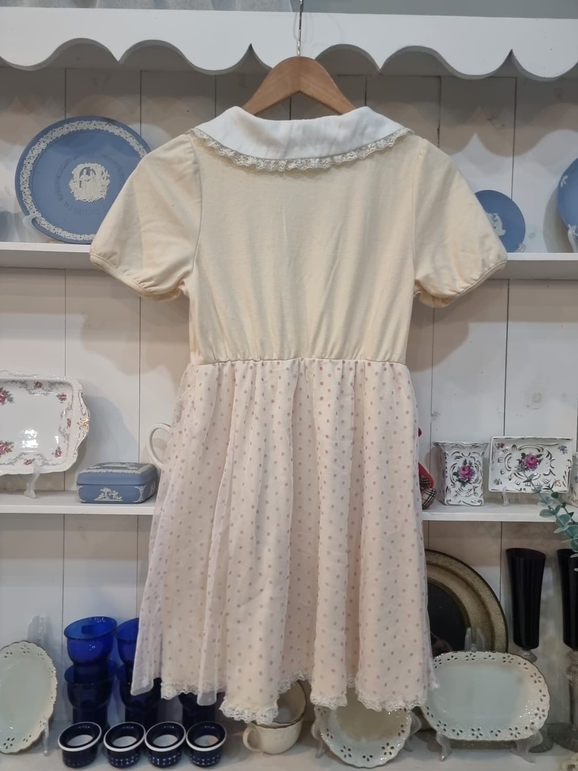 디어리) 리본도트 망사캉캉 원피스 상품이미지6