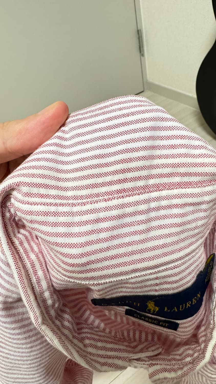 [M] 폴로 랄프 로렌 옥스포드 핑크 스트라이프 셔츠 상품이미지6