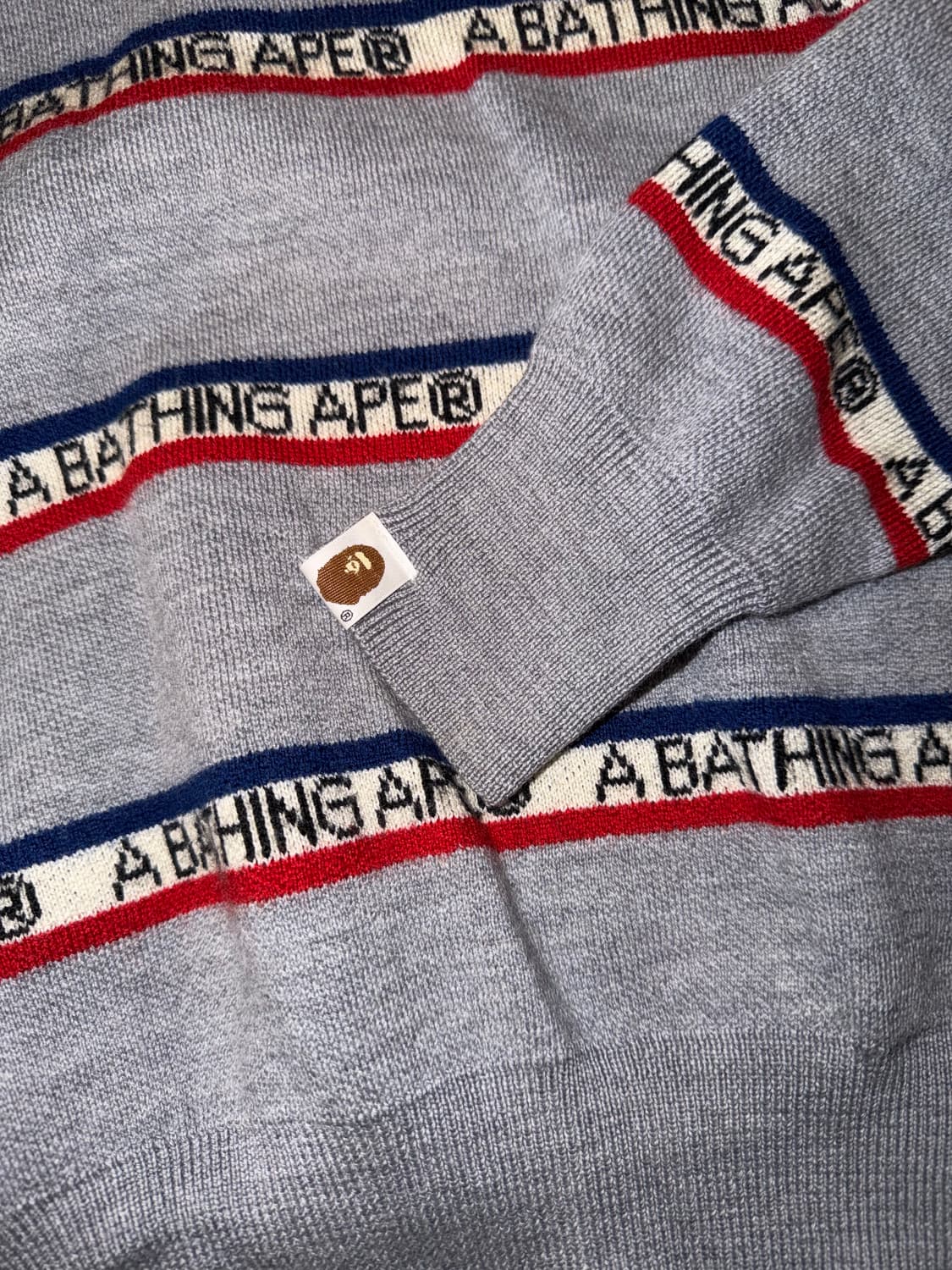 Bape Stripe Logo Knit 상품이미지9