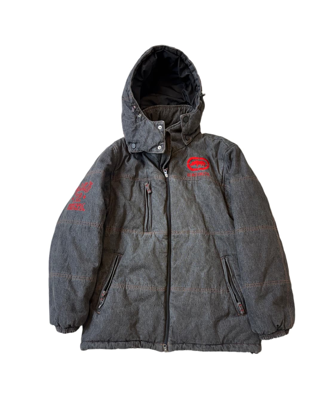 에코 흑청 데님패딩 올드스쿨  상품이미지1