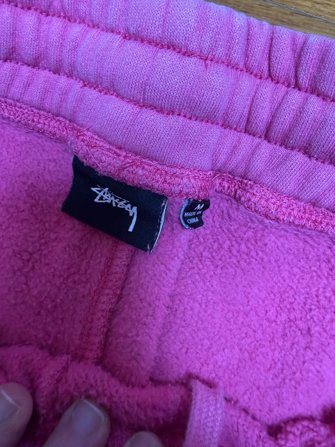 스투시 워시드 핑크 스웻팬츠 상품이미지3