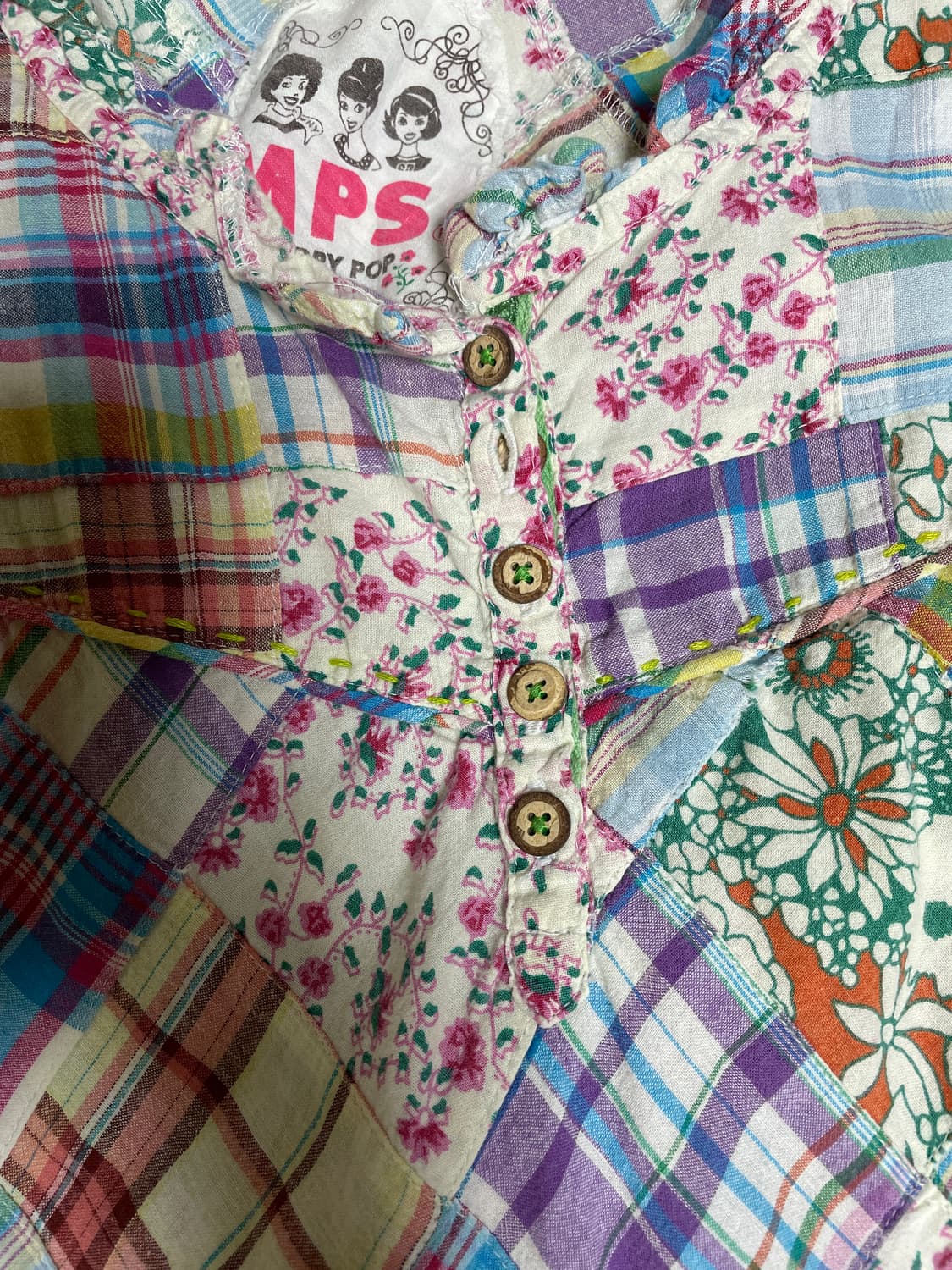 빈티지 패치 나시탑 상품이미지4