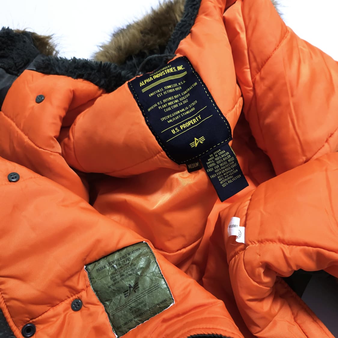 알파인더스트리 N-3B 야상 파카 세이지그린 상품이미지7