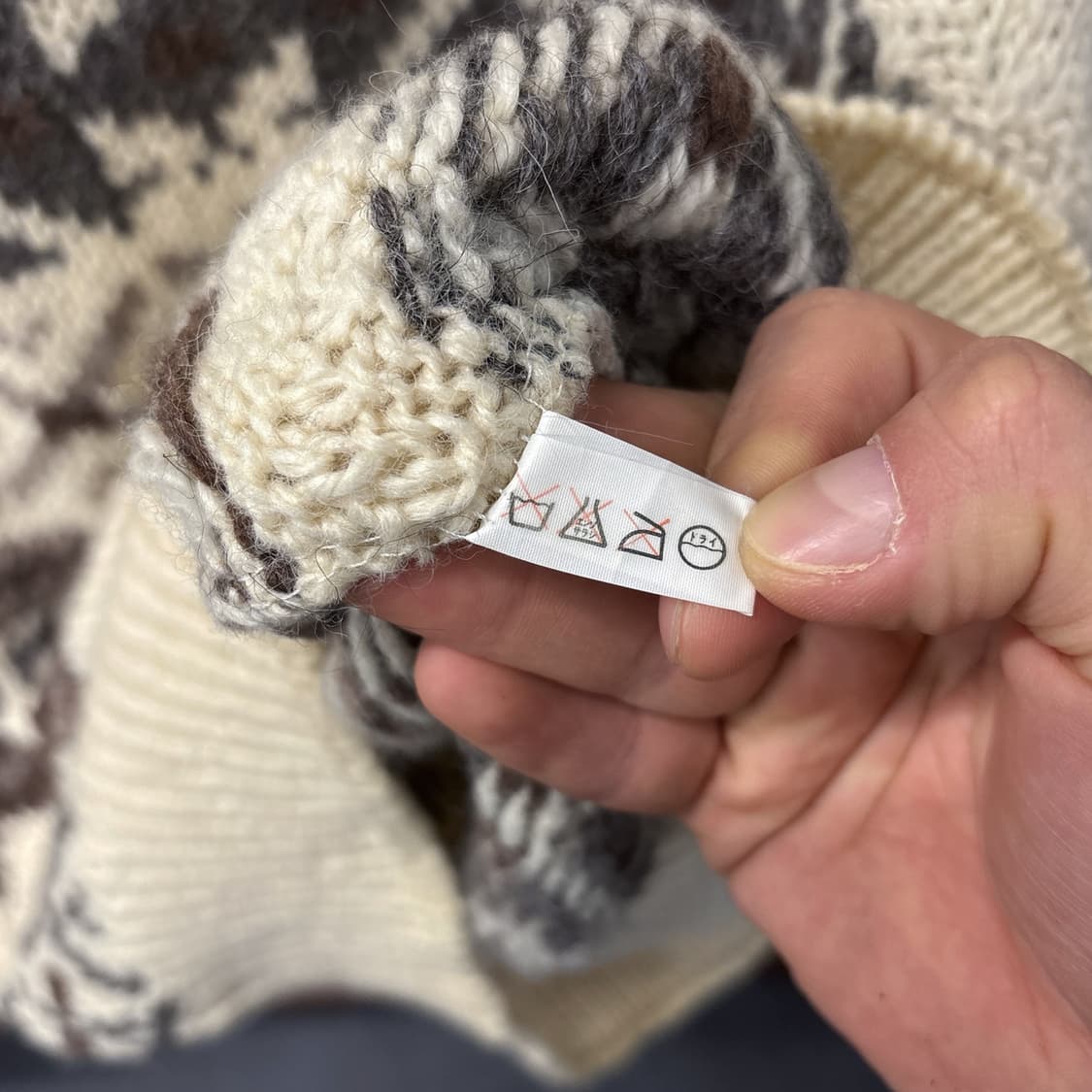 빈티지 클래식 페어아일 자카드 울 스웨터 상품이미지5