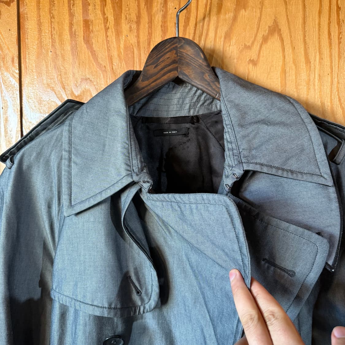 톰포드 그레이 트렌치 맥 코트 판매 합니다. 상품이미지2