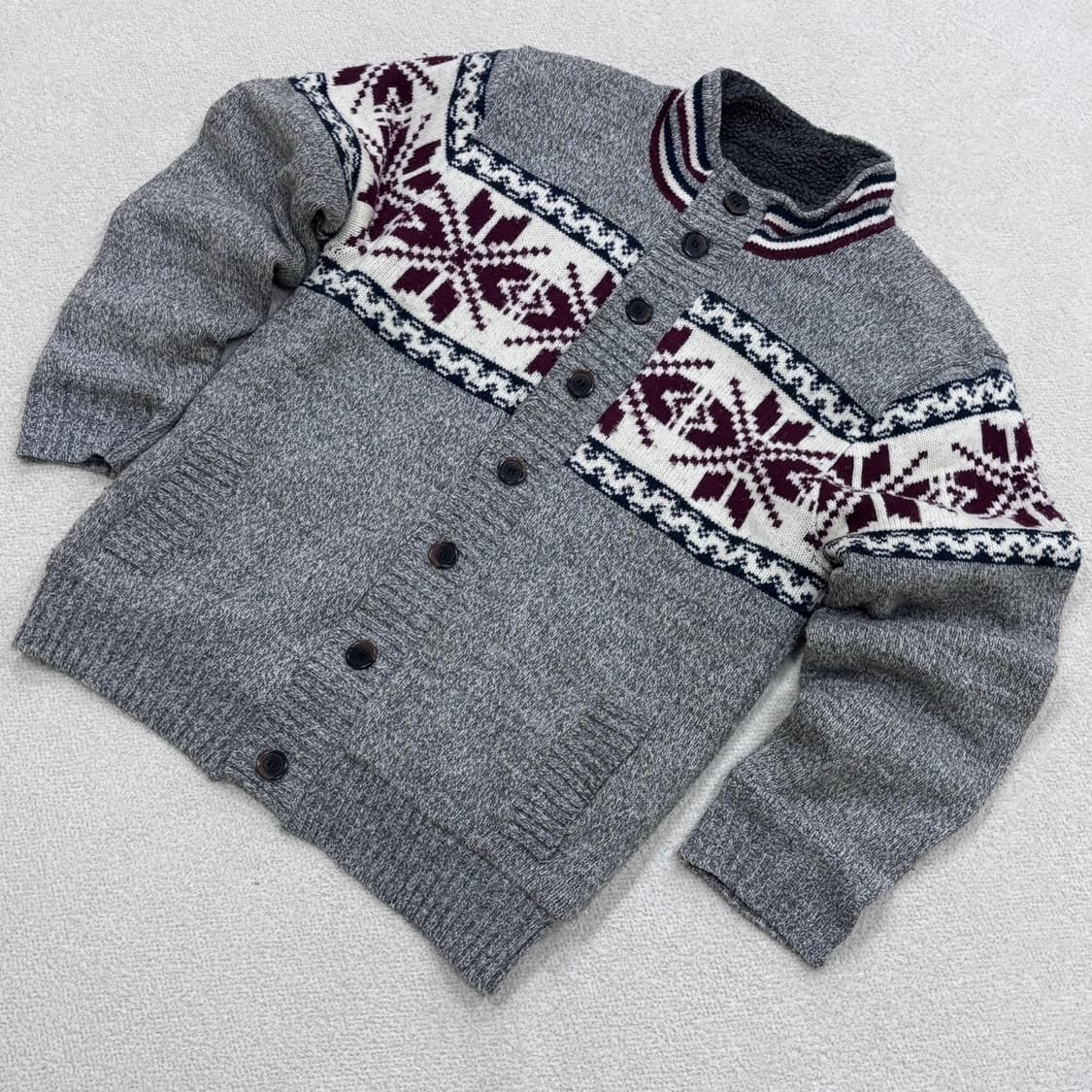 XL 버팔로 노르딕 니트 가디건 0323E 상품이미지1