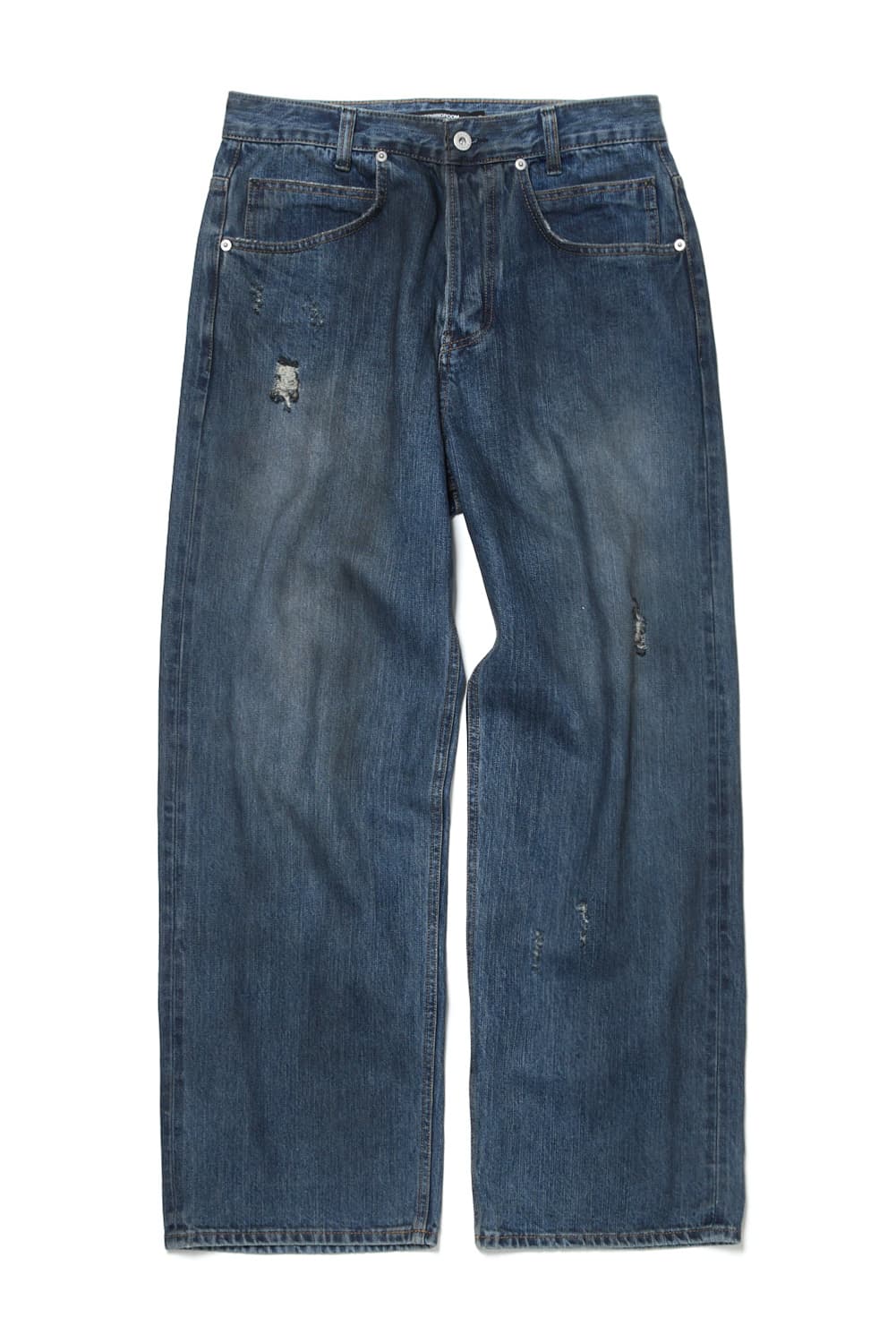 해칭룸 레귤러 셀비지 데님 더스티 블루 3사이즈(M size) 상품이미지1