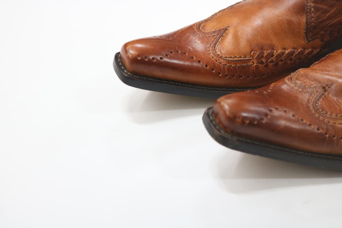 훕데두 Whoop-de-doo 빈티지스퀘어토 레더 윙팁 더비 슈즈 상품이미지3