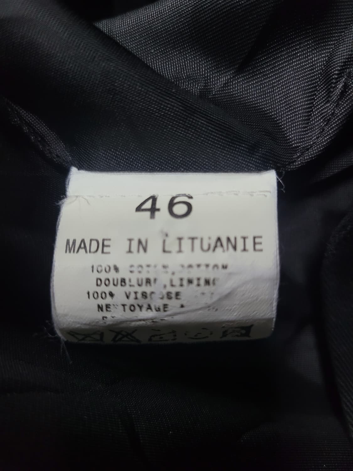 Agnes b 아네스베 블랙 벨티드 코트  상품이미지5