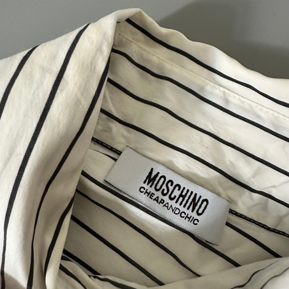 모스키노 moschino 스트라이프 반팔 셔츠 상품이미지6