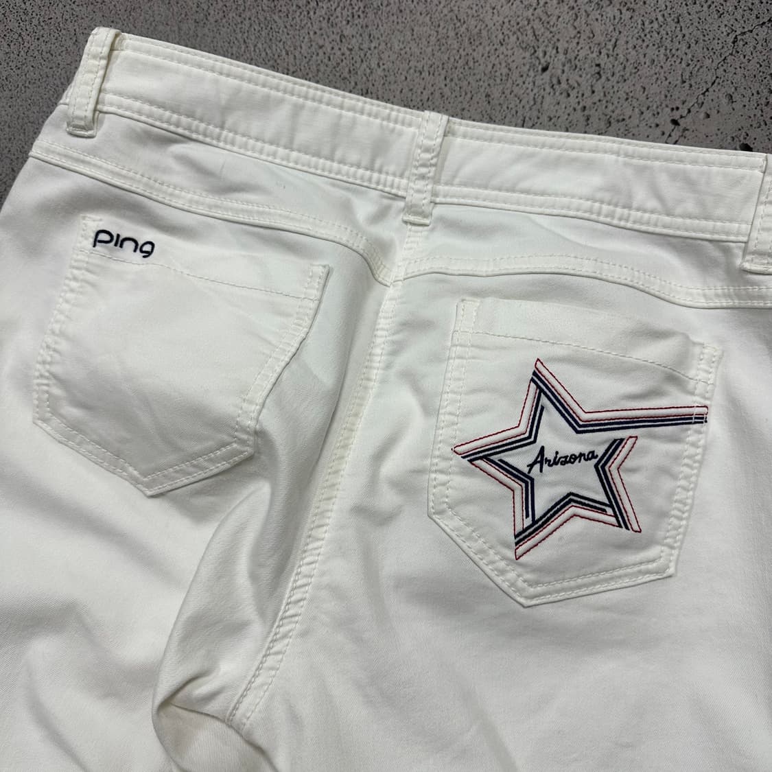 ✨ (바배) 핑 골프 화이트 여성 팬츠 70 상품이미지4