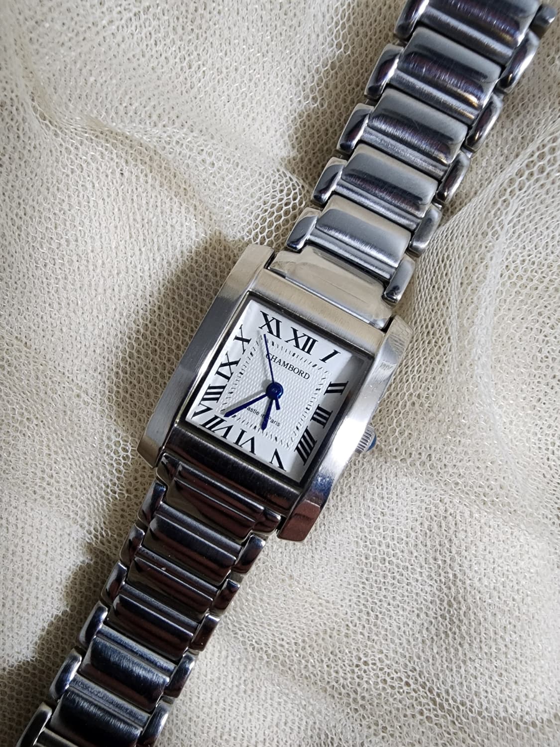 샹보르 CHAMBORD 사각 메탈 여성시계 상품이미지4