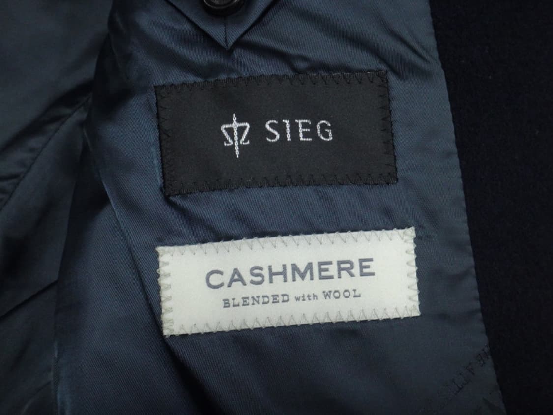 (L/100) 지이크 SIEG 울 캐시미어 혼방 싱글 코트 상품이미지8