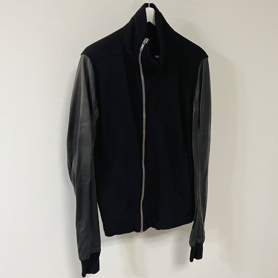 릭오웬스 14FW 다크쉐도우 몰리노 레더 슬리브 사선 자켓 상품이미지3