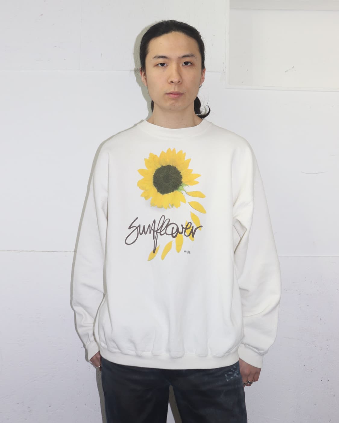 메이즈 90s 선플라워 프린트 스웻셔츠 상품이미지1