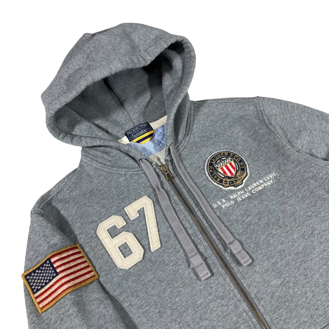 폴로 랄프로렌 성조기 후드집업 상품이미지5