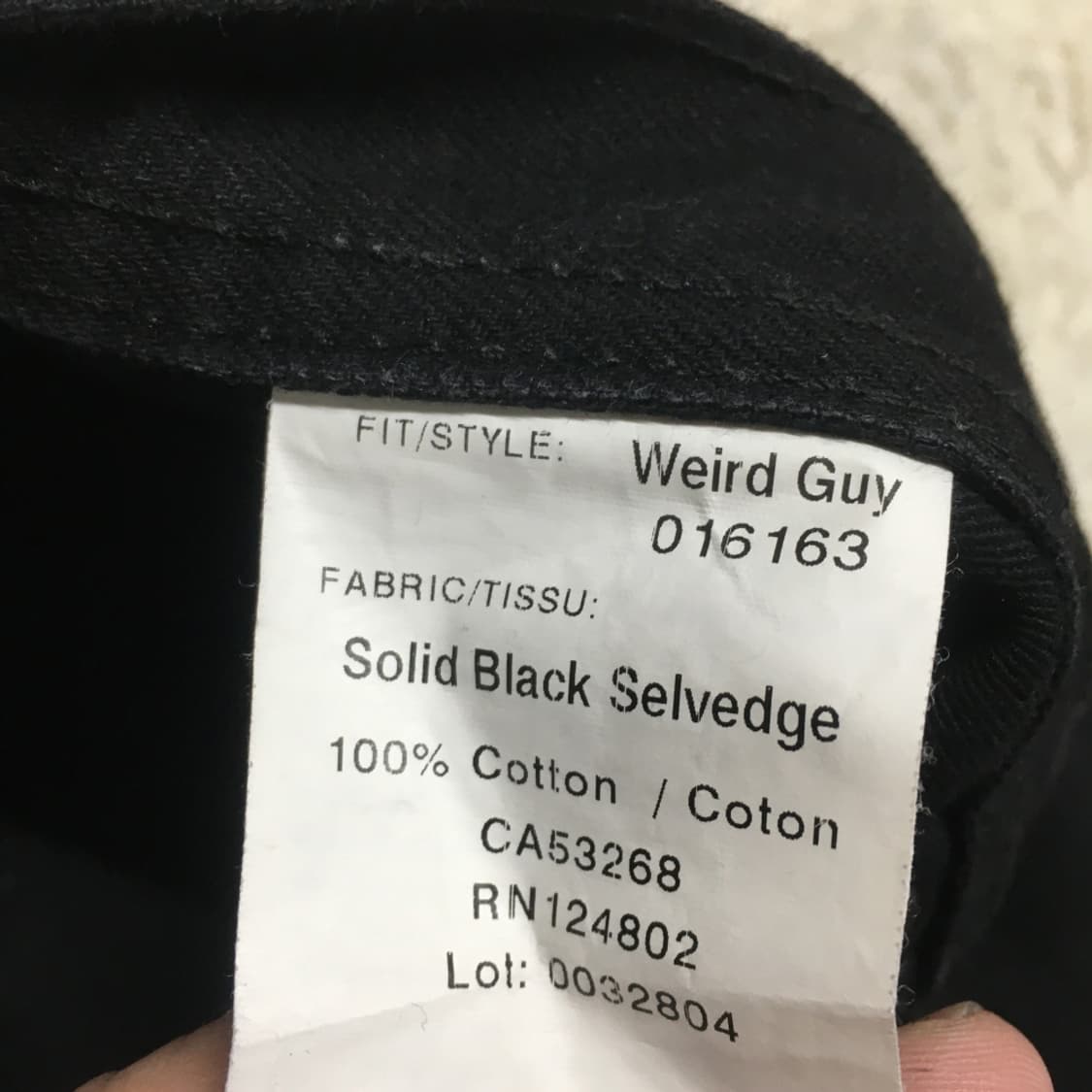 네이키드 페이머스 블랙 데님팬츠 BB15 상품이미지6