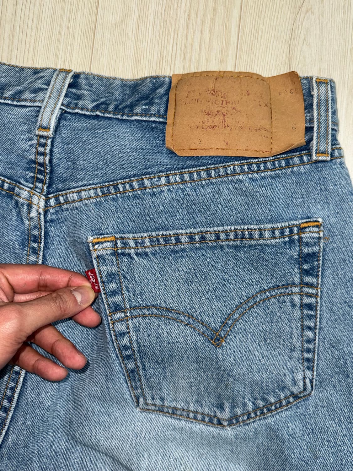 [33]Levi's 501 W33 W34/ 리바이스 501 연청 상품이미지3