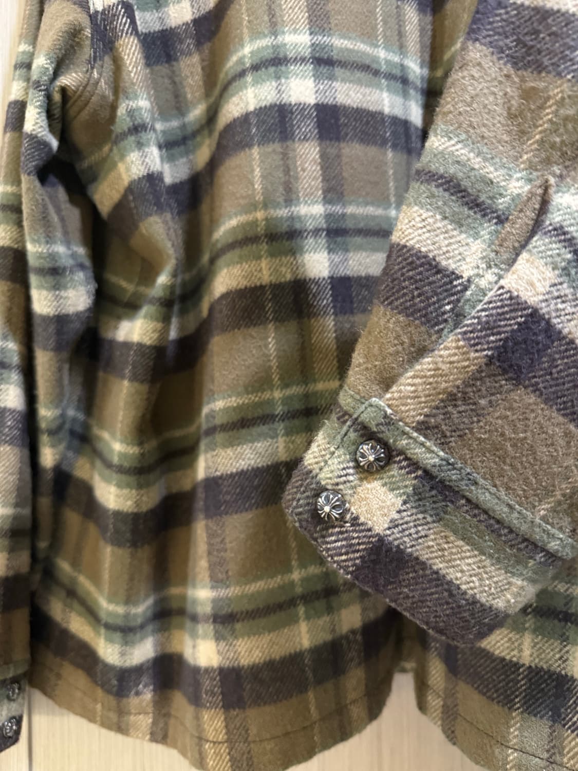 크롬하츠 워크독 체크 플란넬 셔츠 상품이미지3