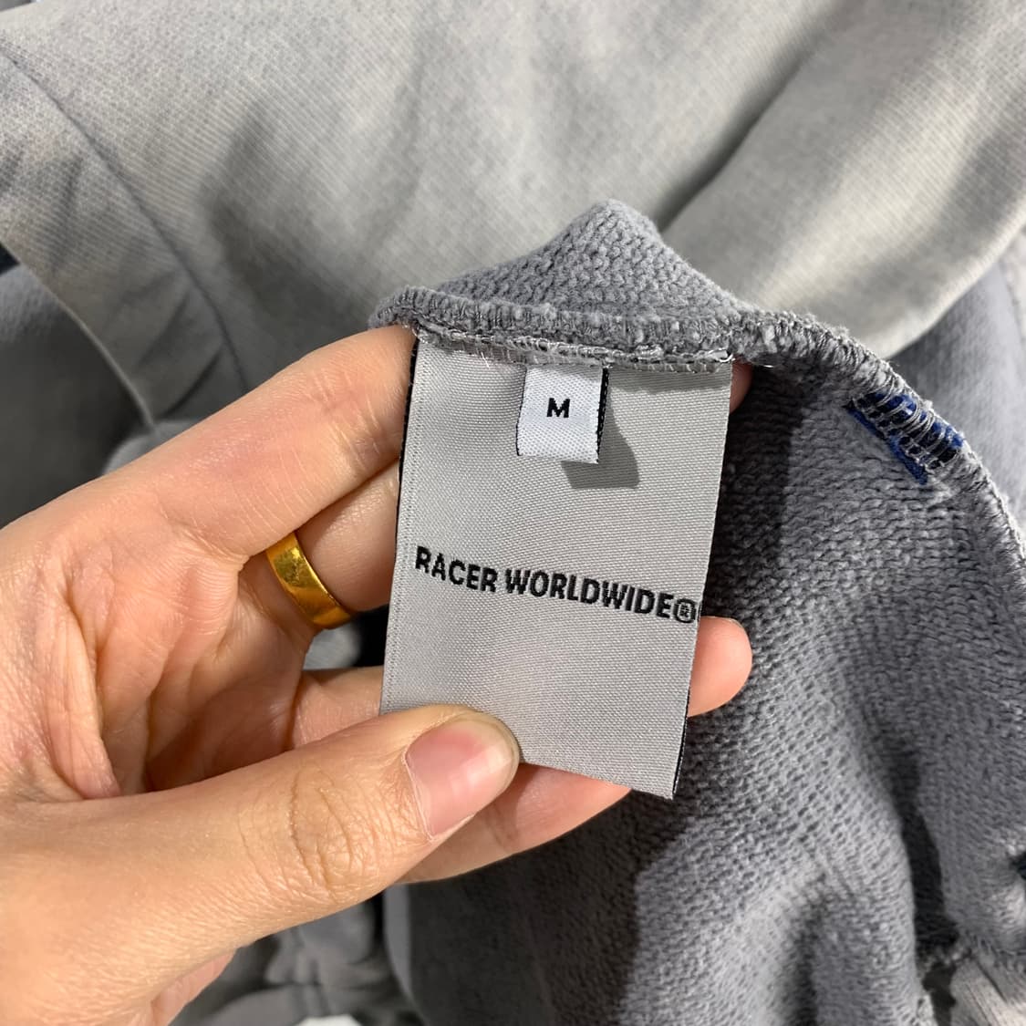 레이서 월드와이드 y2k 와투케 큐빅 후드집업 상품이미지6