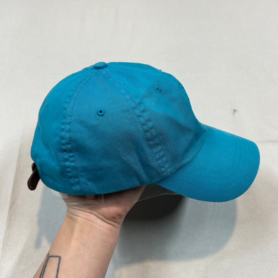 폴로 랄프로렌 아쿠아 블루 볼캡 모자 가죽스트랩 정품 상품이미지6