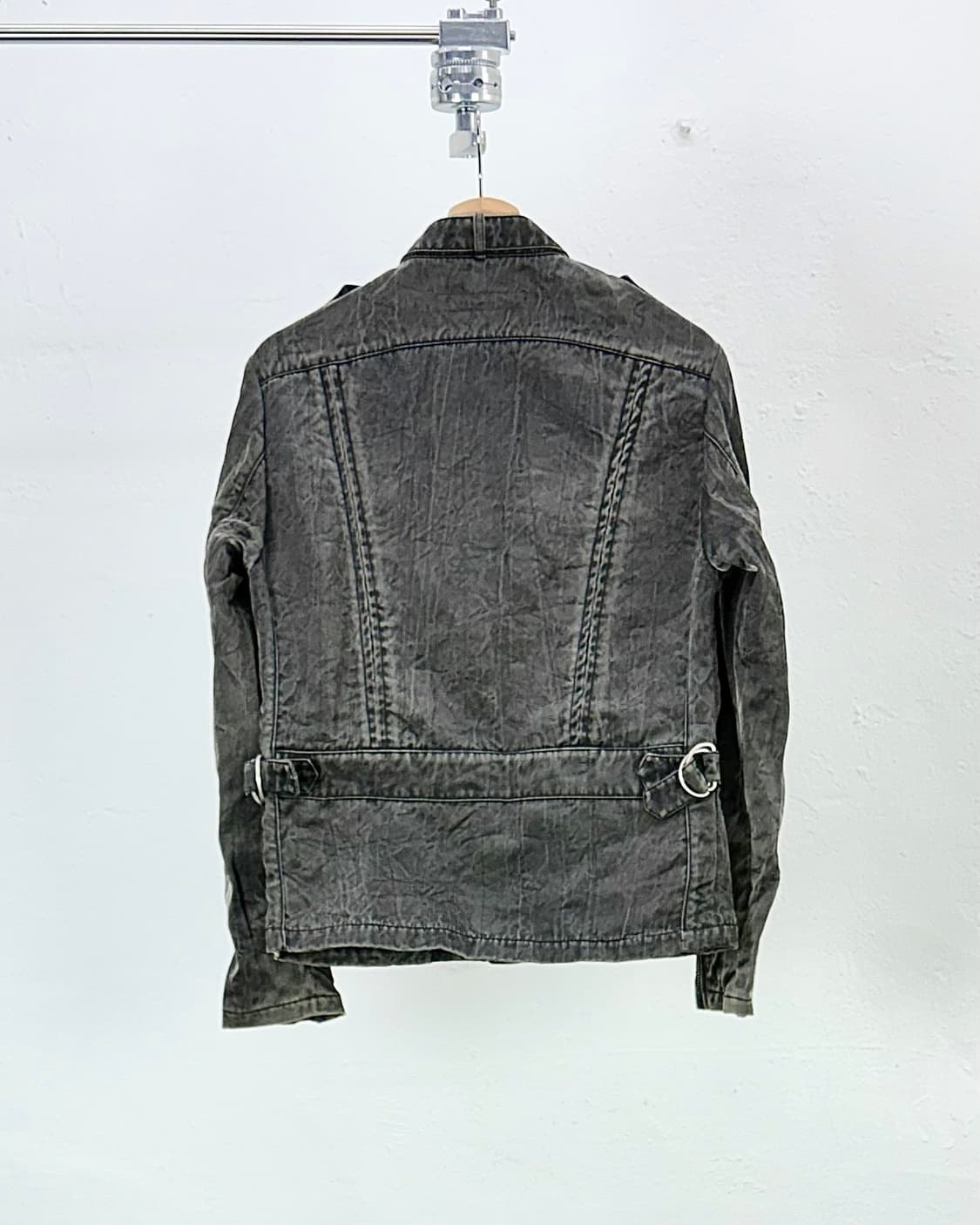 캐서린 햄넷 런던 쿼드 집 메탈기 나일론 라이더 자켓 상품이미지6