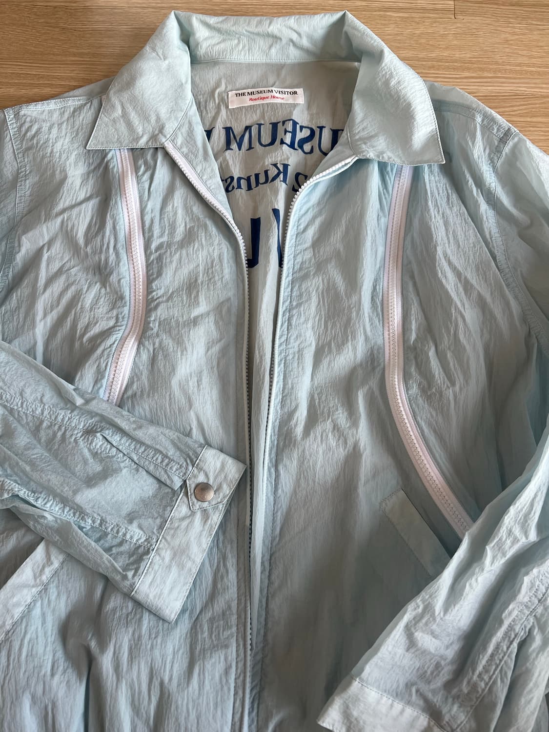 뮤지엄비지터 블루종 자켓 윈드브레이커 상품이미지4