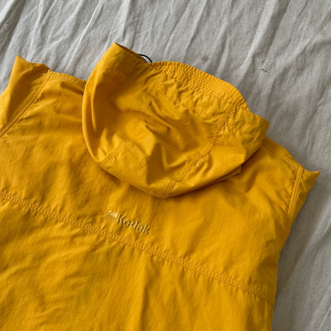 코닥 나일론 노란색 바람막이 M  상품이미지4