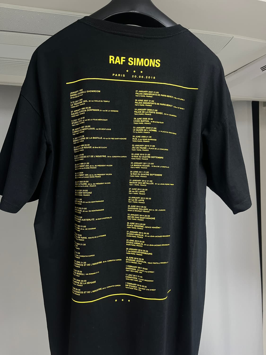 라프시몬스 파리투어 오버핏 반팔, L 상품이미지2