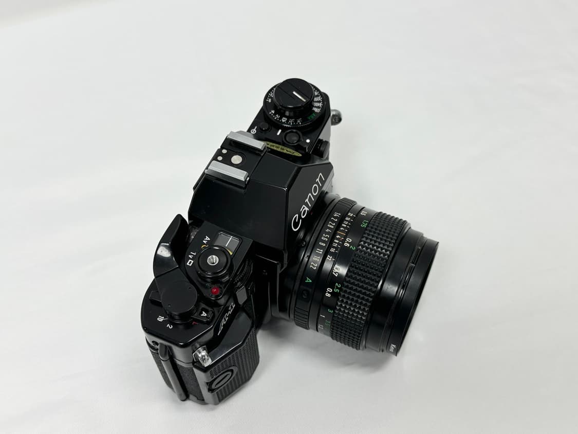 캐논 빈티지 필름카메라 A1 50mm f/1.4 블랙바디 상품이미지7