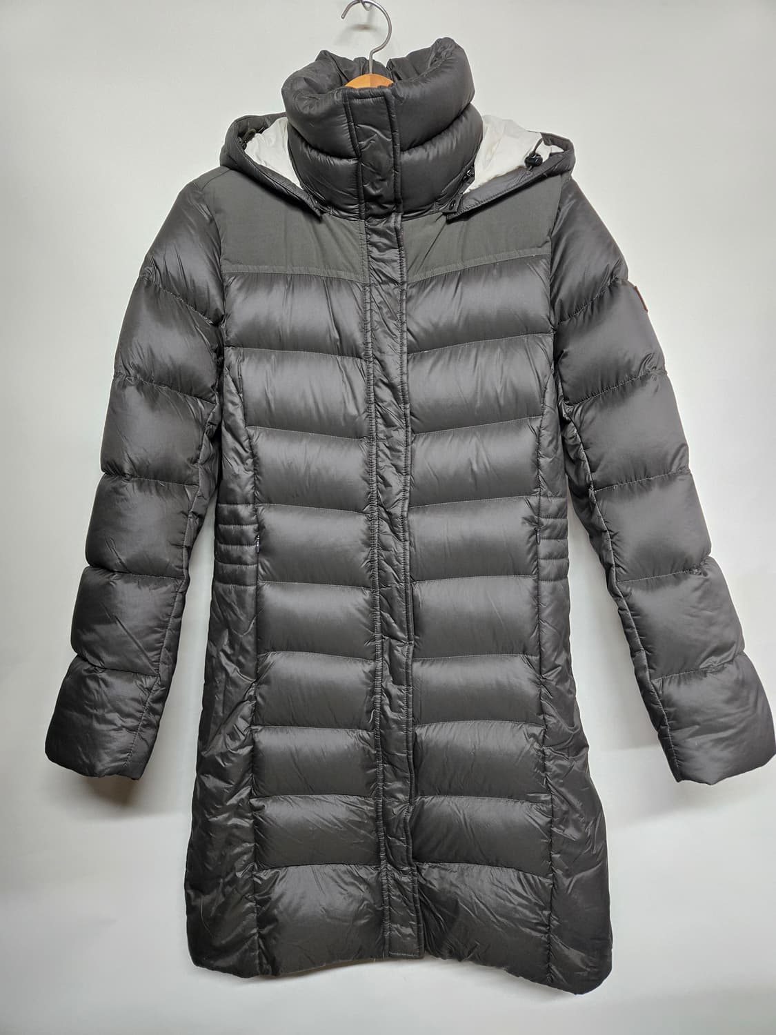 노스페이스 여성 몬타누스 화이트라벨 구스다운 700필 경량 롱패딩 XL 상품이미지1