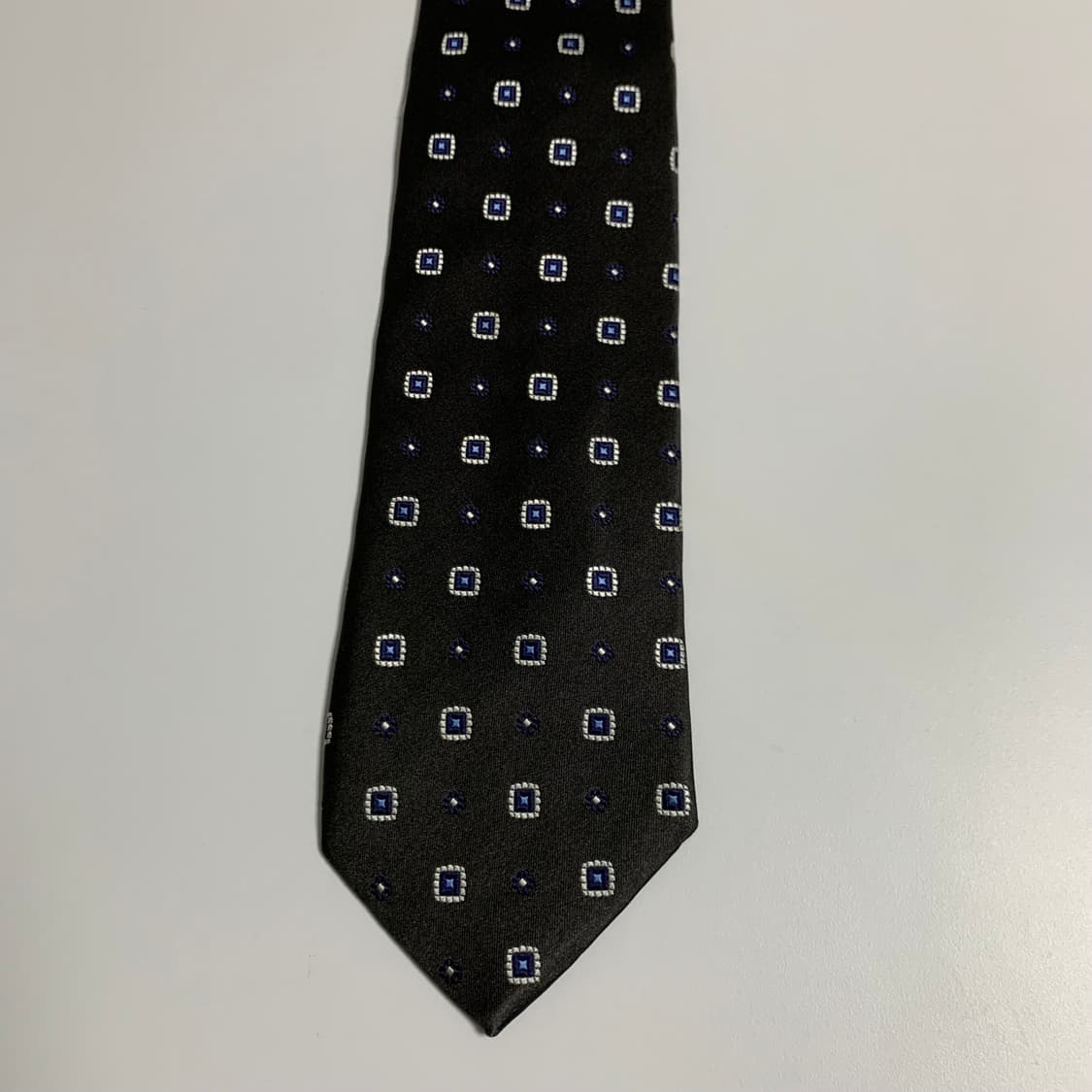 아쿠아스큐텀 챠콜그레이 명품넥타이 100실크 클래식룩 A+등급 상품이미지10