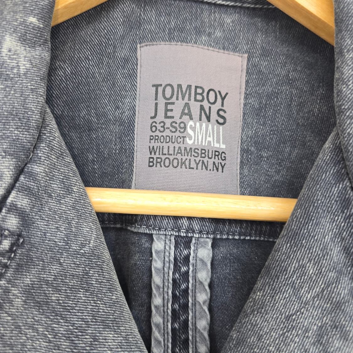 톰보이 빈티지 데님 라이더 자켓 상품이미지2