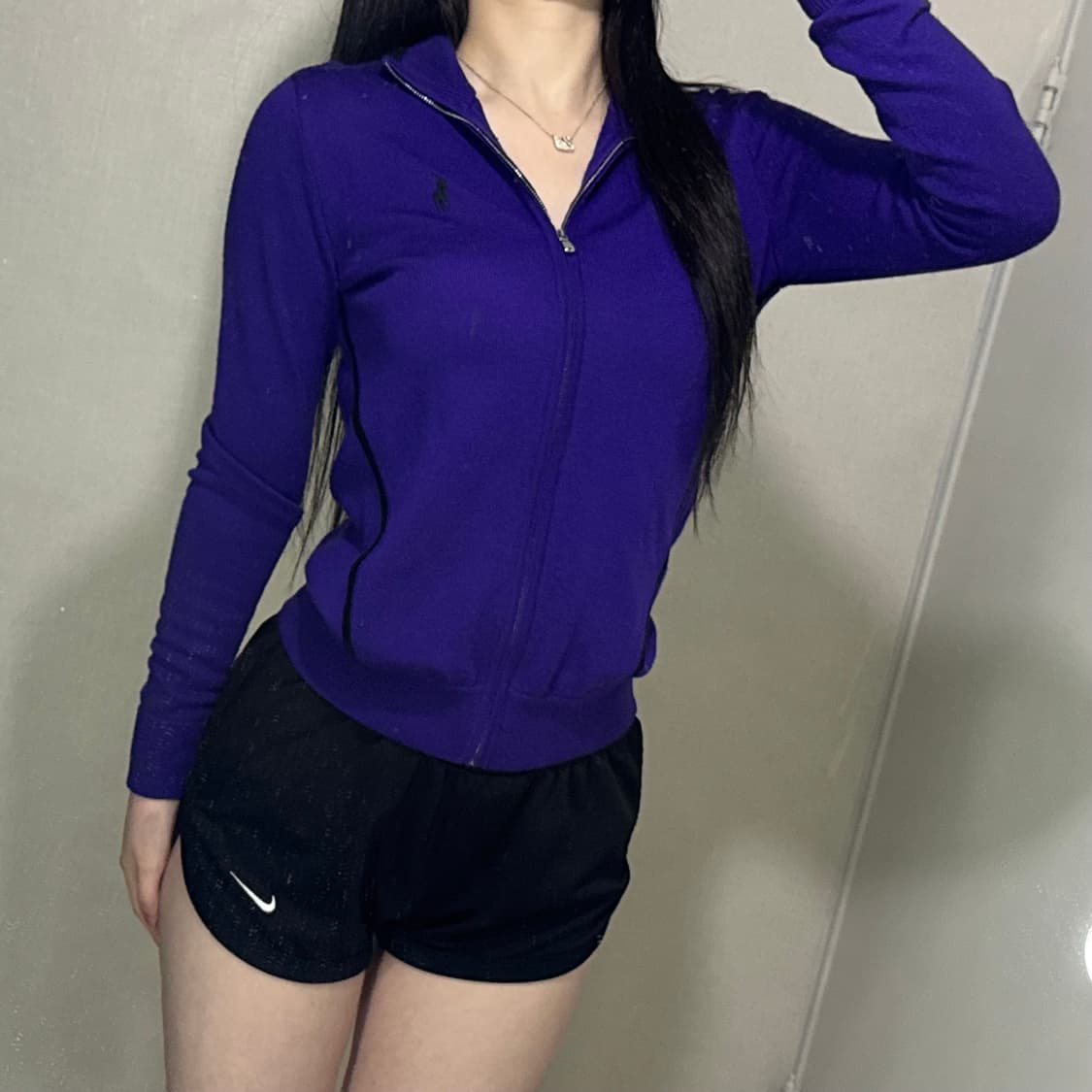 폴로 퍼플 보라색 집업 져지 💜 상품이미지4