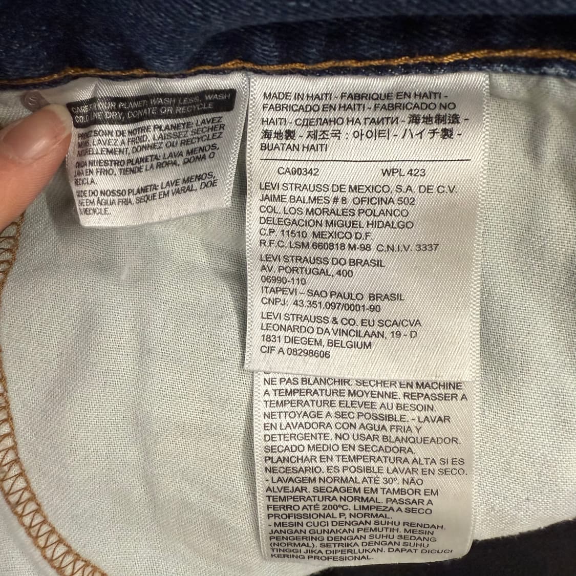 [정품] 리바이스 청바지 데님 바지 b19 상품이미지5
