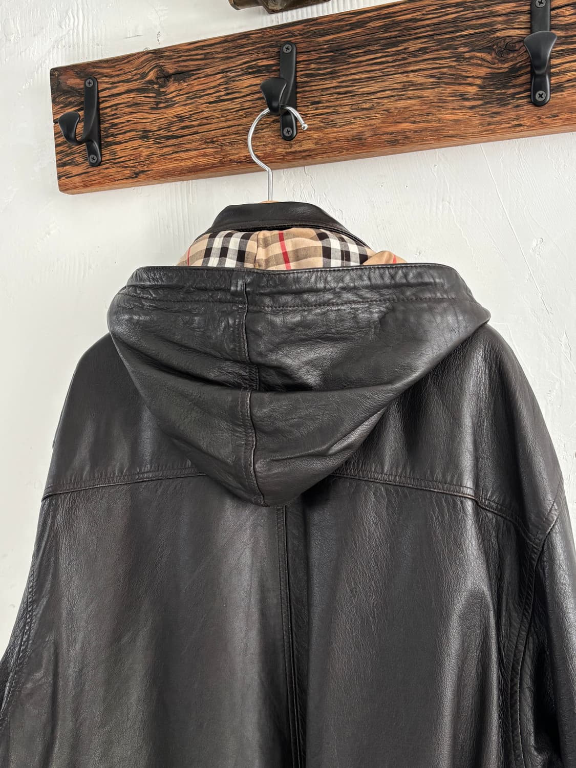 Burberrys 버버리 레더 후드 더플 코트 상품이미지6